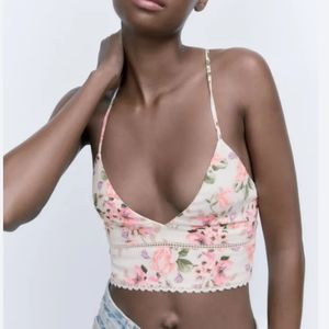 🆕️ Zara Floral Crop Top